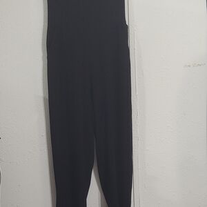 BISOU BISOU  LADIES BLACK SPAGHETTI STRAP JUMP SUIT SIZE 12